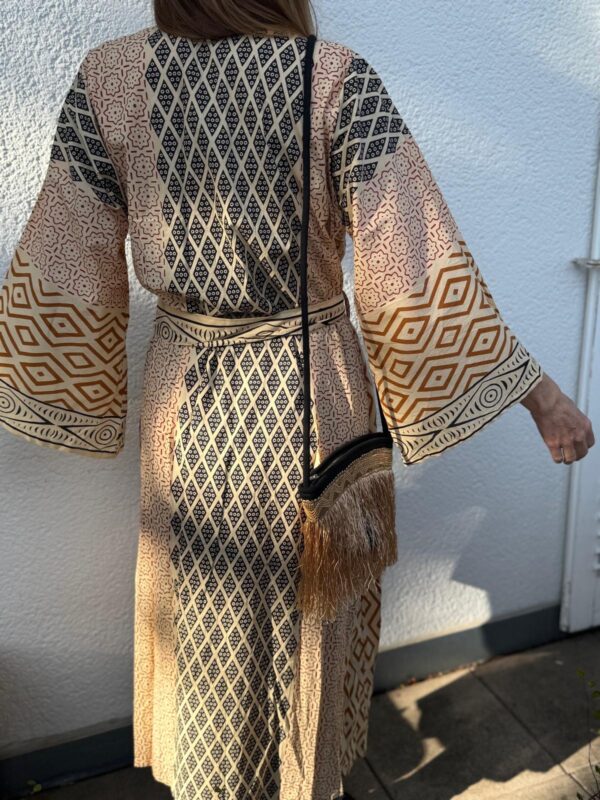 Kimono Baumwolle, lang, verschiedene Farben